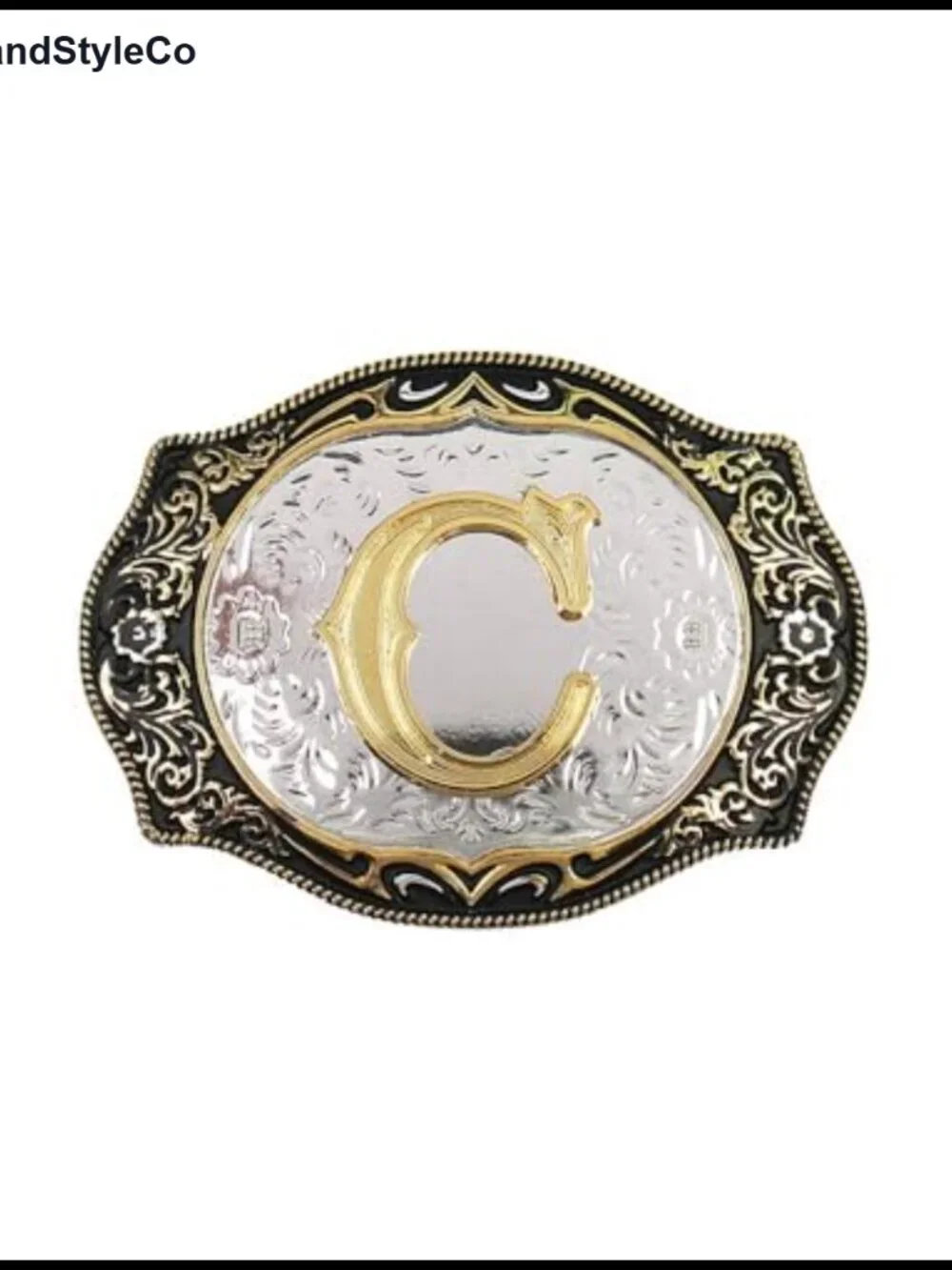 Western Style Belt Buckle for Men Women - Alloy Metal Fits Snap Belts